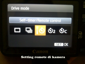 Setting kamera ke mode Remote Control